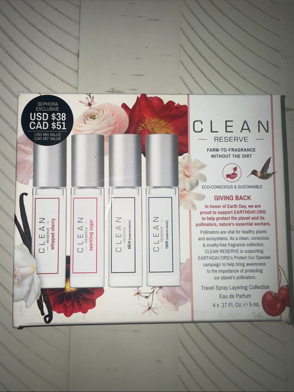 CLEAN Reserve Travel Spray Layering Collection - White / Cream
